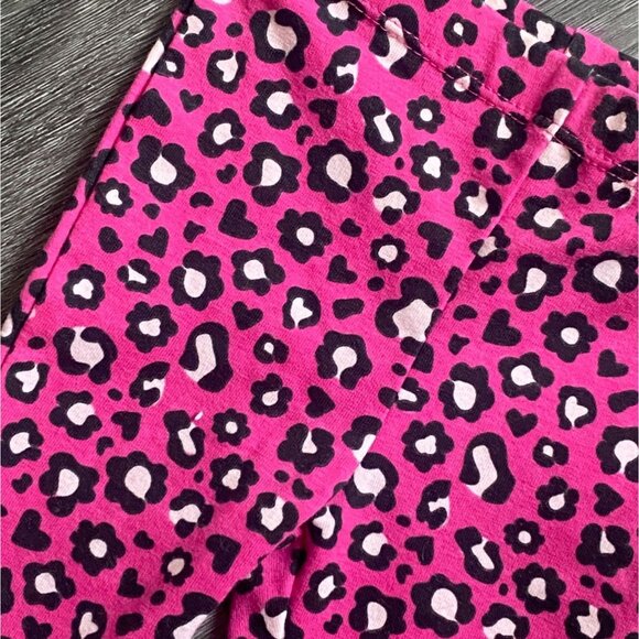 Kids Headquarters Infant Animal Print Leggings-Pink/Black-Sz 3-6 Months-NWT - Picture 2 of 4